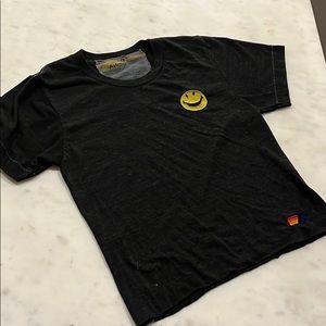 Like new Aviator Nation smiley tee black xs